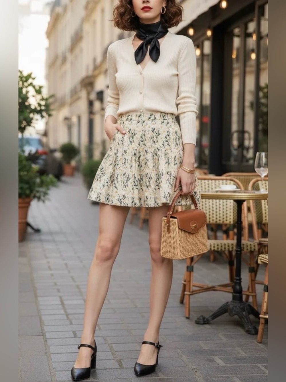 NWT Avec Les Filles Floral Embroidered Tiered Mini Skirt
Daisy
Lined
A Line
$120